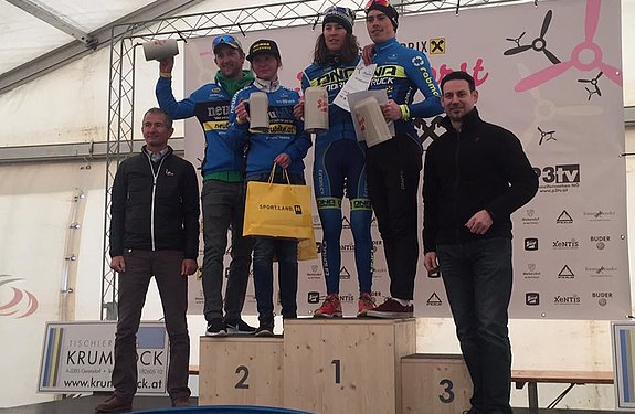 Siegerehrung des Radmarathons beim 4. Grand-Prix Fliegerhorst
